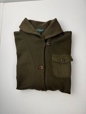 Ralph Lauren Olive Green Knit Sweater with Branded Neck Tag
